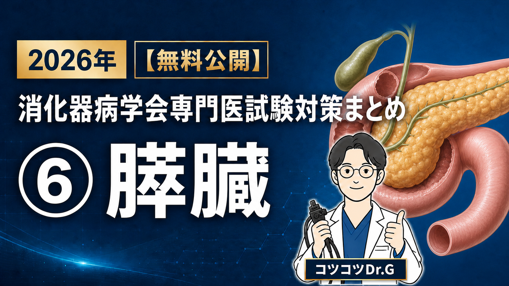 2026年 消化器病学会専門医試験対策まとめ ⑥膵臓