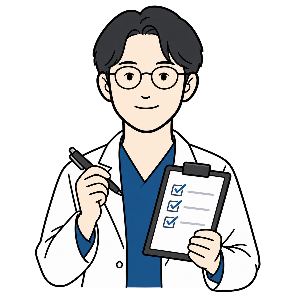 チェックリストを持つDr.G